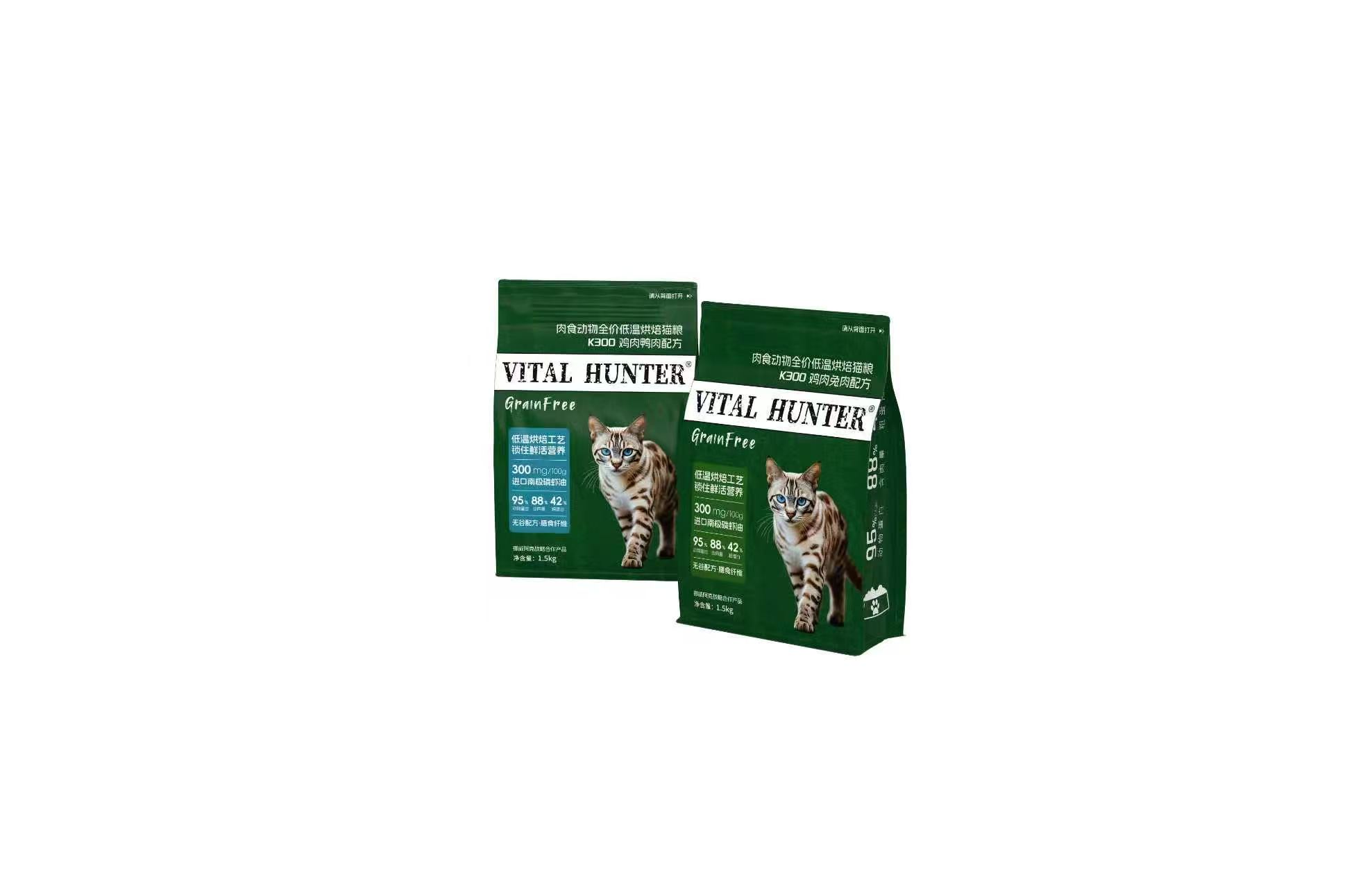 Vital Hunter肉食动物 K300系列 低温烘焙主食粮